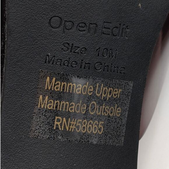 Open Edit Piper Block Heel Sandal Women's Brown Chocolate Size US10M EU41 - Picture 11 of 14